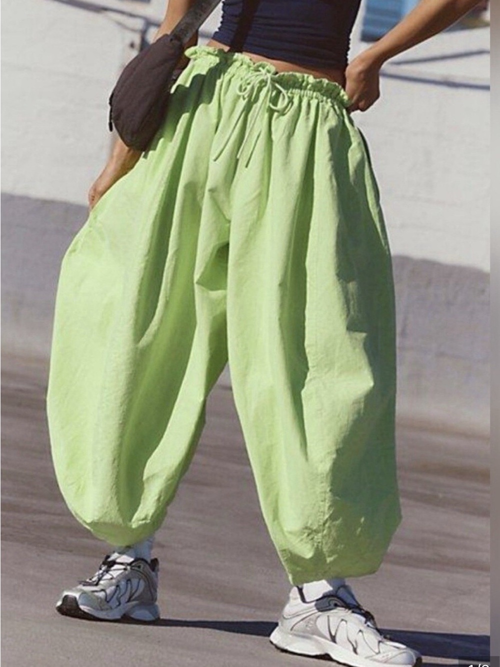 FP Movement On The Pulse Balloon Pants in Whipped Lime